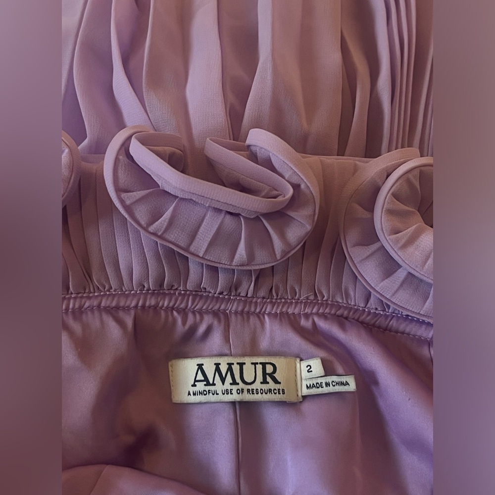 AMUR Mimi pleated backless mini dress - Picture 4 of 7
